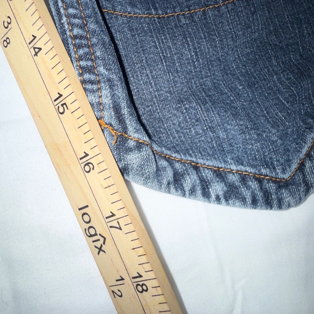 Iceberg Icejeans Capri Denim Pants Womens 28 Blue Made in Italy Pointed Hem - Picture 8 of 10
